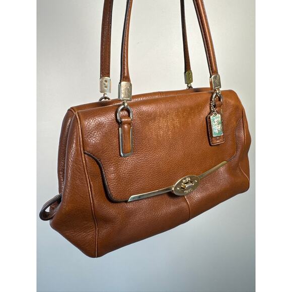 Coach Leather Y2K VINTAGE Madison Madeline Shoulder Satchel Bag - Picture 2 of 7